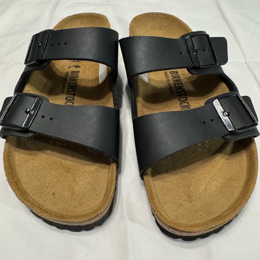 New Birkenstock Black and Tan Sandals for men 44 size